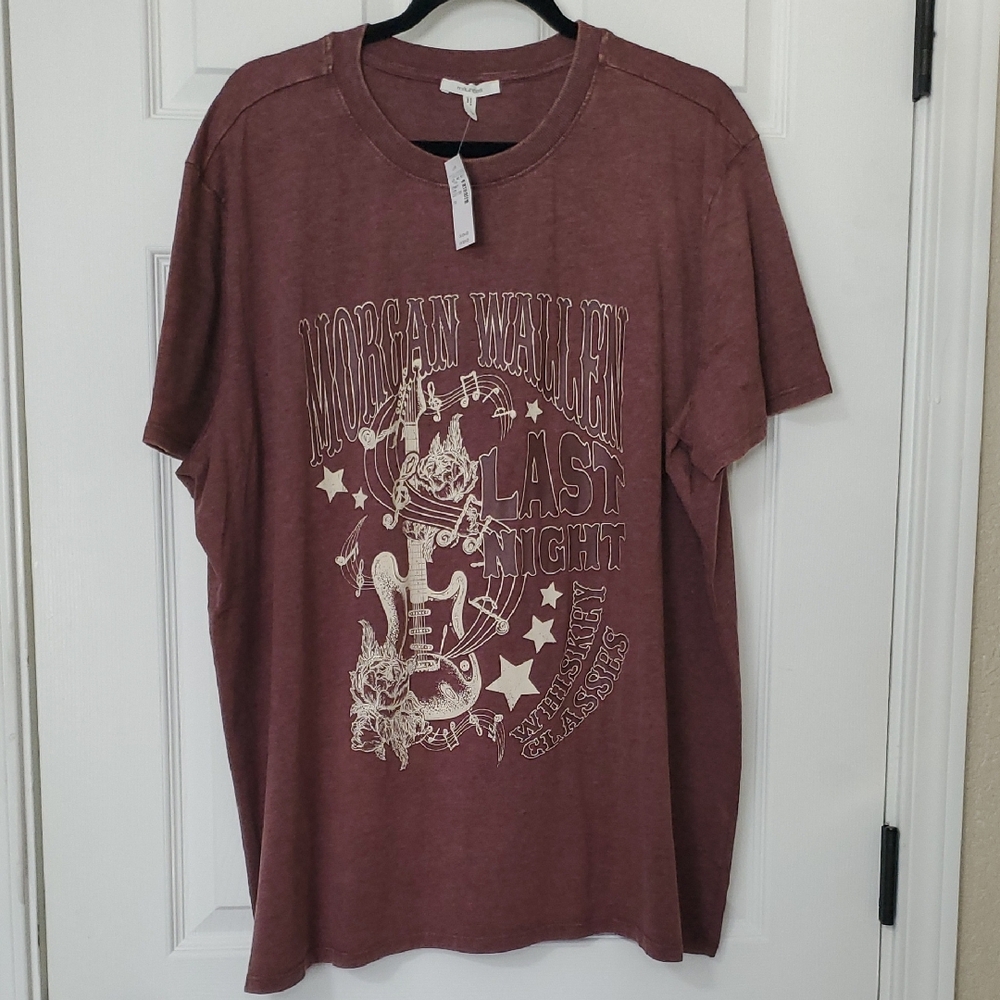 Maurices Maroon Graphic Tee